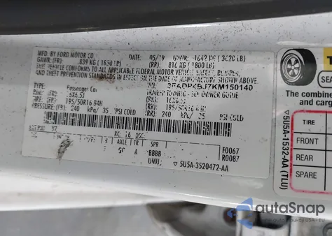 2019 Ford Fiesta Se from USA, damaged, VIN 3FADP4BJ7KM150140